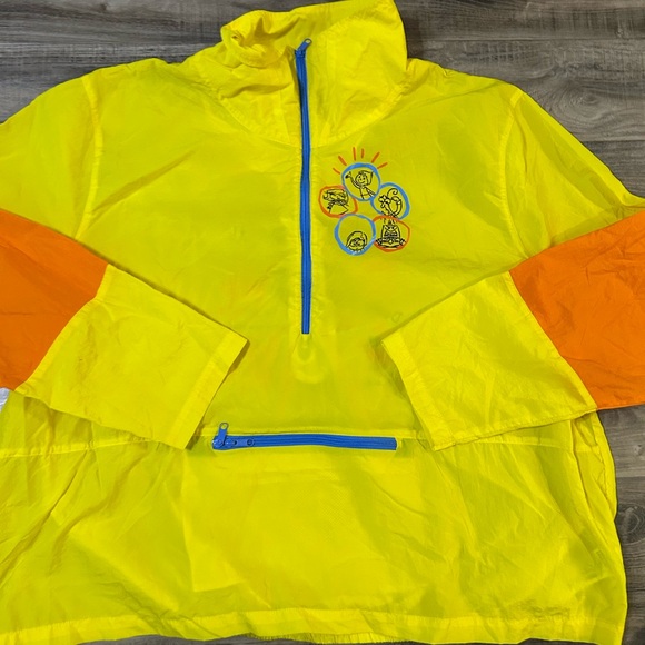 Disney Parks Pixar “Inside Out’ Windbreaker Yellow Size Adult - Picture 2 of 10
